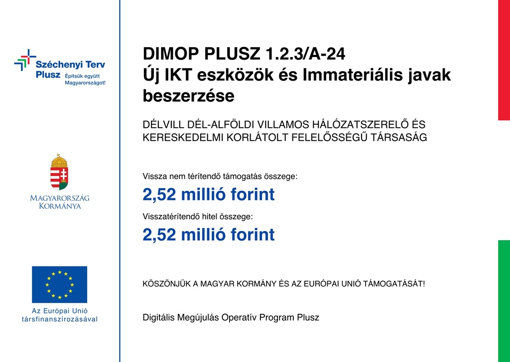 DÉLVILL - DIMOP PLUSZ 1.2.3/A-24
